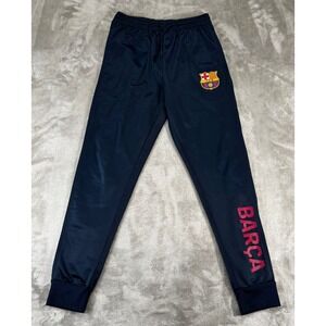 FC Barcelona Track Pants Mens Large Navy Blue Good Condition Joggers Barca